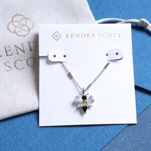 Kendra Scott Bee Crystal Pendant Necklace - Silver